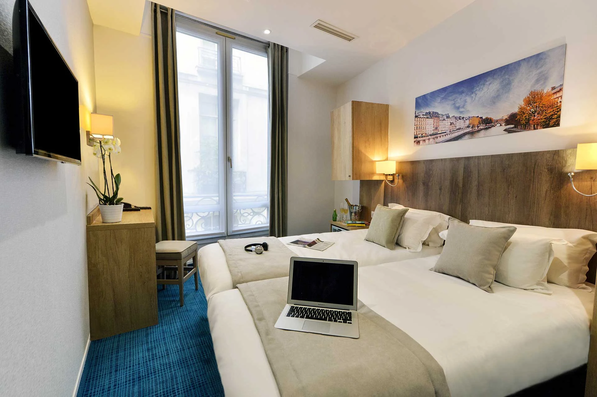 Chambres Supérieure Twin - Hôtel Eugénie | Boutique hôtel 3* Paris
